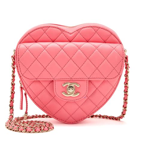 chanel heart bag pink.